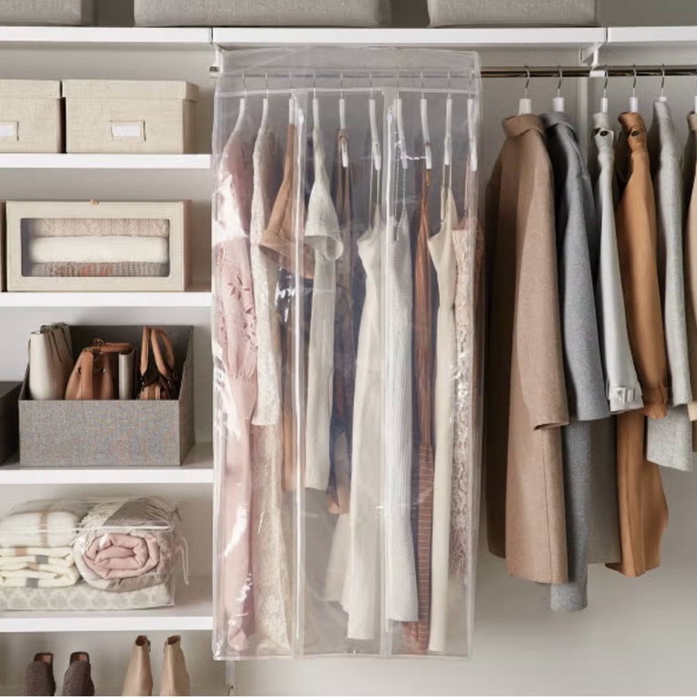 Clear Garment Bag for protecting clothes from dust and pests